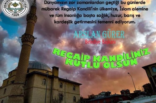 BAŞKANIMIZDAN REGAİP KANDİLİ MESAJI